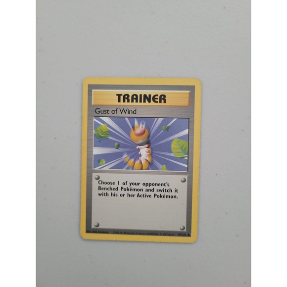 Classic Base Set Gust of Wind 91/102 Common Pokemon Trainer Card - Picture 1 of 2